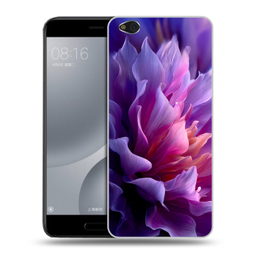 Пластиковый чехол на Xiaomi Mi5C с принтом женский цветы Пластиковый чехол на Xiaomi Mi5C с принтом женский цветы