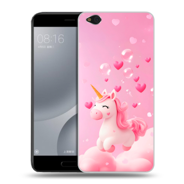 Пластиковый чехол на Xiaomi Mi5C с принтом Единорог Пластиковый чехол на Xiaomi Mi5C с принтом Единорог