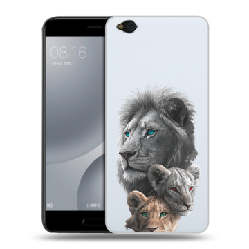 Пластиковый чехол на Xiaomi Mi5C с принтом Львы