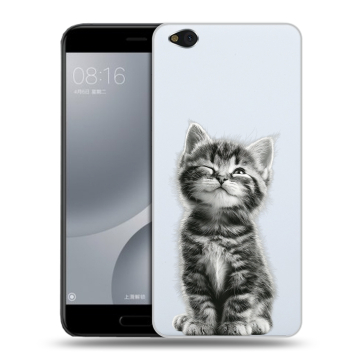 Пластиковый чехол на Xiaomi Mi5C с принтом Котенок Пластиковый чехол на Xiaomi Mi5C с принтом Котенок