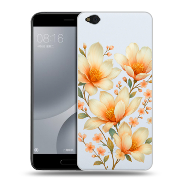 Пластиковый чехол на Xiaomi Mi5C с принтом Цветы