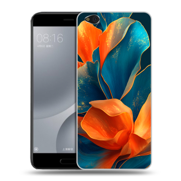 Пластиковый чехол на Xiaomi Mi5C с принтом Цветы