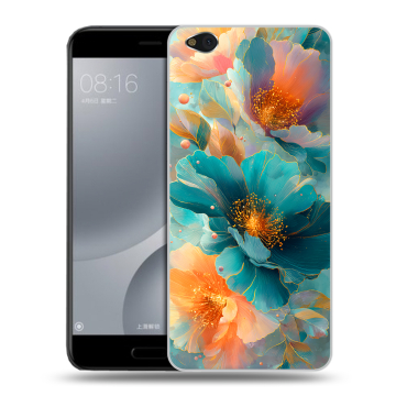 Пластиковый чехол на Xiaomi Mi5C с принтом Цветы