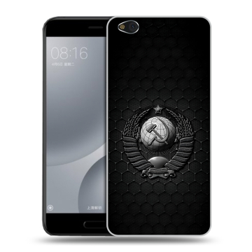 Пластиковый чехол на Xiaomi Mi5C с принтом Герб Флаг СССР Пластиковый чехол на Xiaomi Mi5C с принтом Герб Флаг СССР