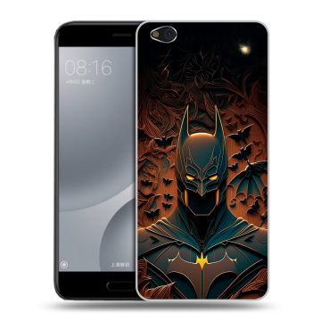 Пластиковый чехол на Xiaomi Mi5C с принтом Batman Бэтмен