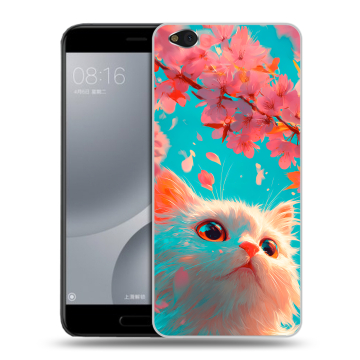 Пластиковый чехол на Xiaomi Mi5C с принтом Красивый кот