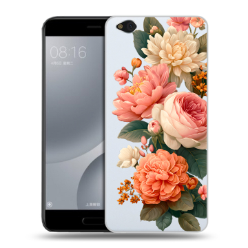 Пластиковый чехол на Xiaomi Mi5C с принтом цветы