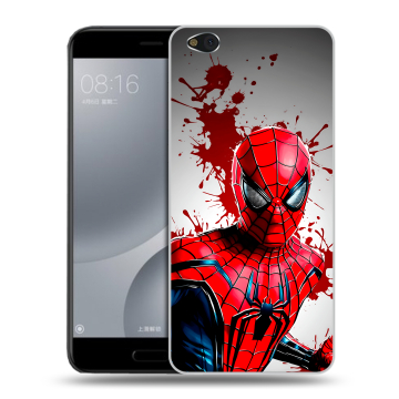 Пластиковый чехол на Xiaomi Mi5C с принтом Spiderman Человек паук Пластиковый чехол на Xiaomi Mi5C с принтом Spiderman Человек паук