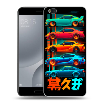 Пластиковый чехол на Xiaomi Mi5C с принтом машины тачки