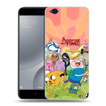Пластиковый чехол на Xiaomi Mi5C с принтом Adventure time Время приключений