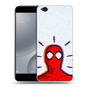 Пластиковый чехол на Xiaomi Mi5C с принтом Spiderman Человек паук