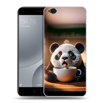 Пластиковый чехол на Xiaomi Mi5C с принтом смешная панда Пластиковый чехол на Xiaomi Mi5C с принтом смешная панда