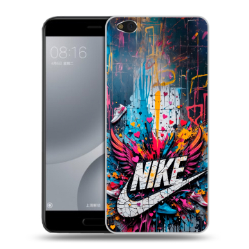 Пластиковый чехол на Xiaomi Mi5C с принтом Nike Найк Пластиковый чехол на Xiaomi Mi5C с принтом Nike Найк