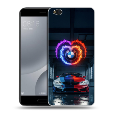 Пластиковый чехол на Xiaomi Mi5C с принтом BMW БМВ