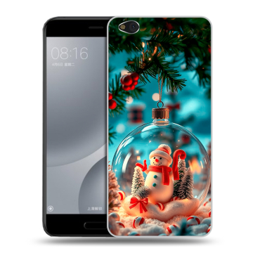 Пластиковый чехол на Xiaomi Mi5C с принтом Новый год