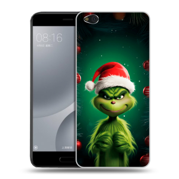 Пластиковый чехол на Xiaomi Mi5C с принтом Гринч Новый год Рождество