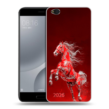 Пластиковый чехол на Xiaomi Mi5C с принтом Новый год
