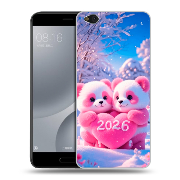 Пластиковый чехол на Xiaomi Mi5C с принтом Новый год