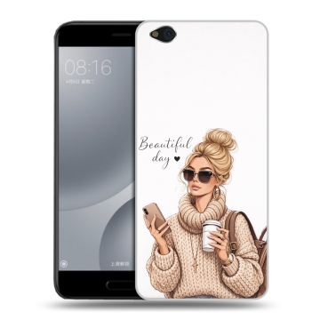 Пластиковый чехол на Xiaomi Mi5C с принтом женский Пластиковый чехол на Xiaomi Mi5C с принтом женский