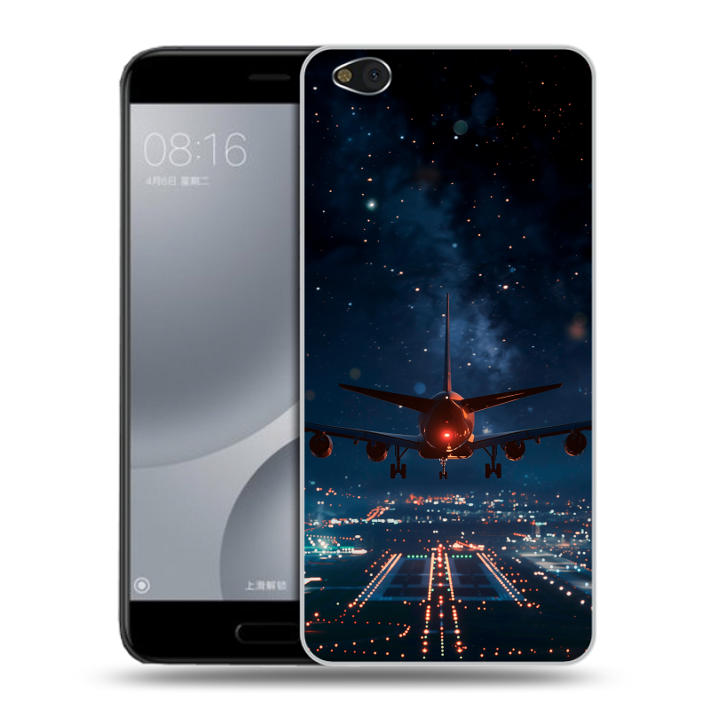 Пластиковый чехол на Xiaomi Mi5C с принтом самолет Пластиковый чехол на Xiaomi Mi5C с принтом самолет