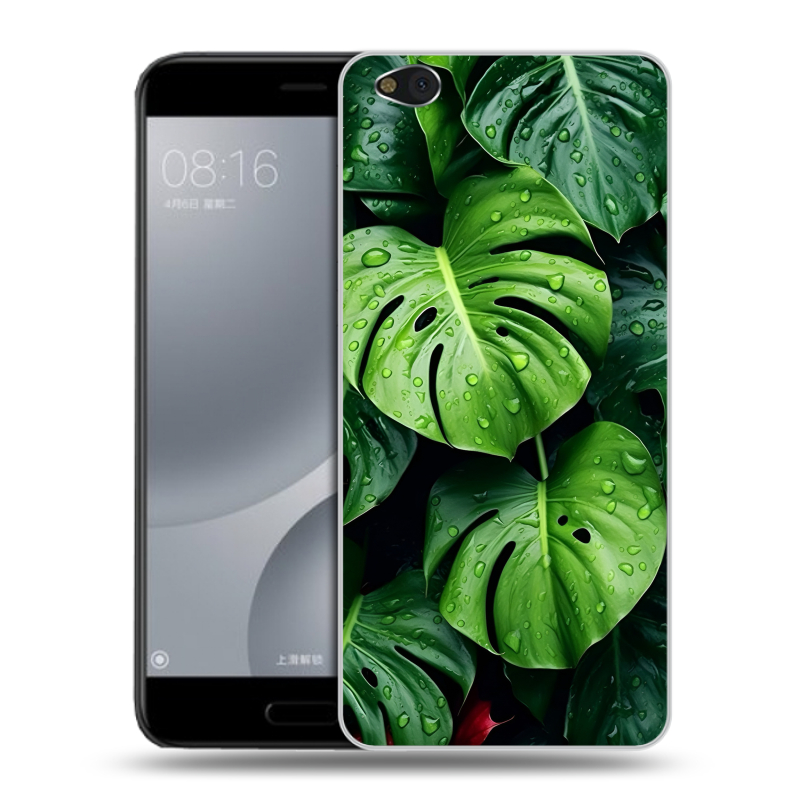 Пластиковый чехол на Xiaomi Mi5C с принтом Листья Пластиковый чехол на Xiaomi Mi5C с принтом Листья