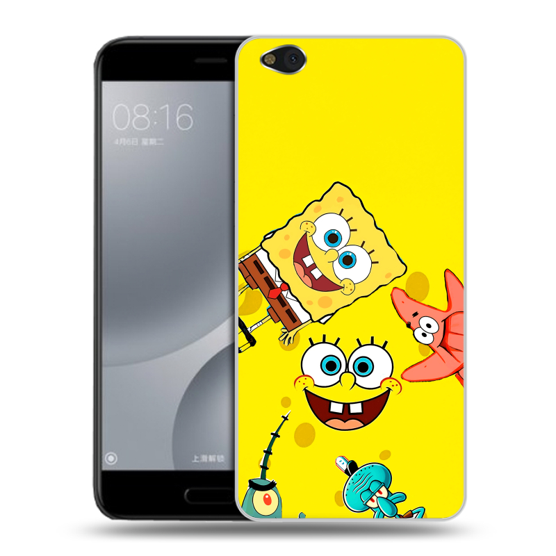 Пластиковый чехол на Xiaomi Mi5C с принтом Спанч боб Спанчбоб Пластиковый чехол на Xiaomi Mi5C с принтом Спанч боб Спанчбоб