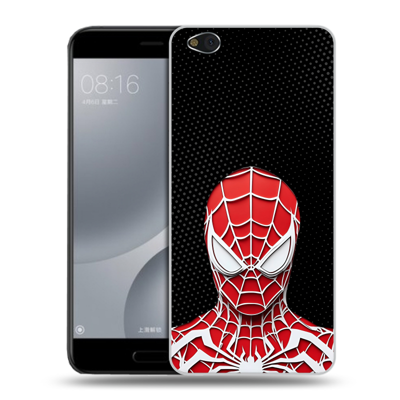 Пластиковый чехол на Xiaomi Mi5C с принтом человек паук spiderman Пластиковый чехол на Xiaomi Mi5C с принтом человек паук spiderman