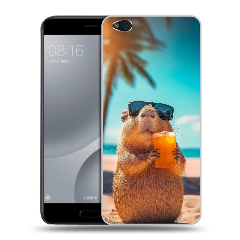 Пластиковый чехол на Xiaomi Mi5C с принтом Капибара Пластиковый чехол на Xiaomi Mi5C с принтом Капибара
