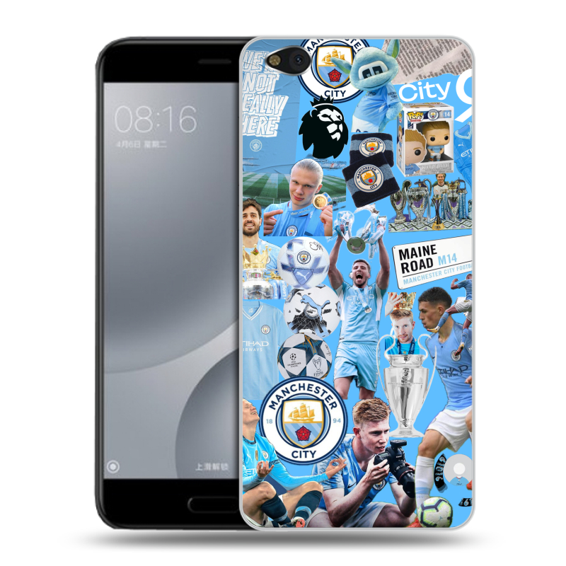 Пластиковый чехол на Xiaomi Mi5C с принтом Man City Манчестер Сити Пластиковый чехол на Xiaomi Mi5C с принтом Man City Манчестер Сити