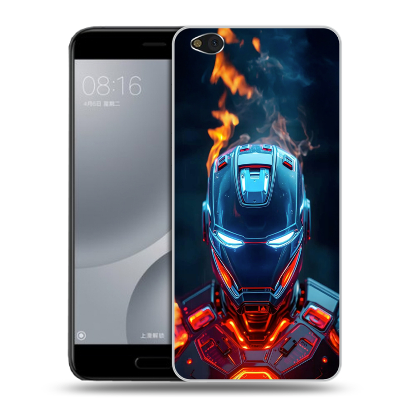 Пластиковый чехол на Xiaomi Mi5C с принтом IronMan Железный человек Пластиковый чехол на Xiaomi Mi5C с принтом IronMan Железный человек
