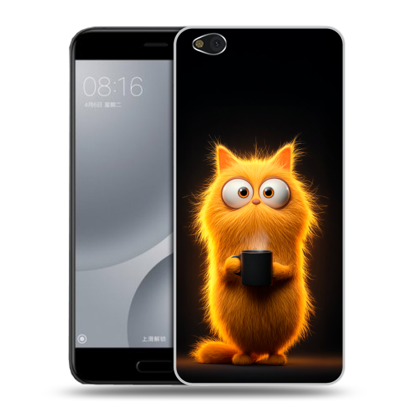 Пластиковый чехол на Xiaomi Mi5C с принтом Смешной кот Пластиковый чехол на Xiaomi Mi5C с принтом Смешной кот