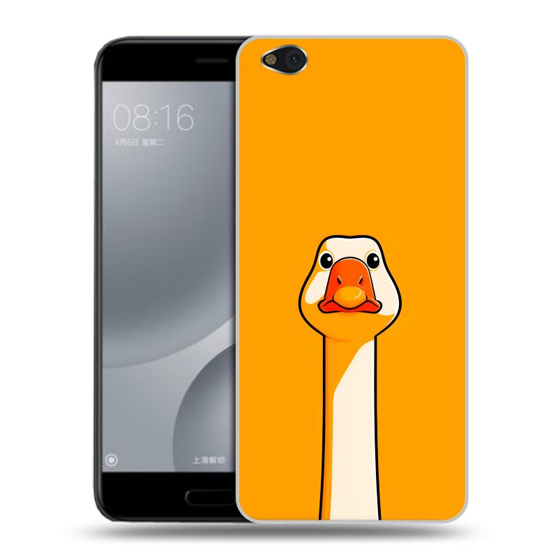 Пластиковый чехол на Xiaomi Mi5C с принтом Смешная утка Пластиковый чехол на Xiaomi Mi5C с принтом Смешная утка