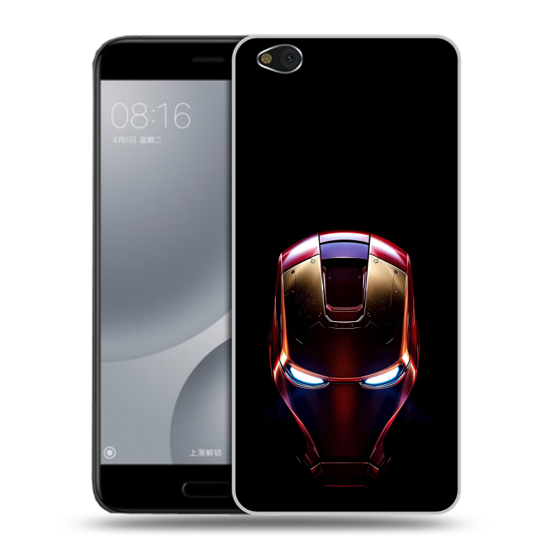 Пластиковый чехол на Xiaomi Mi5C с принтом IronMan Железный человек Пластиковый чехол на Xiaomi Mi5C с принтом IronMan Железный человек