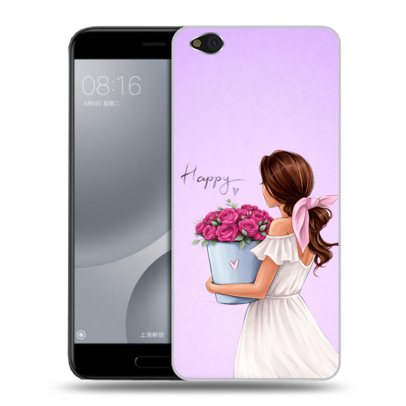 Пластиковый чехол на Xiaomi Mi5C с принтом женский Пластиковый чехол на Xiaomi Mi5C с принтом женский
