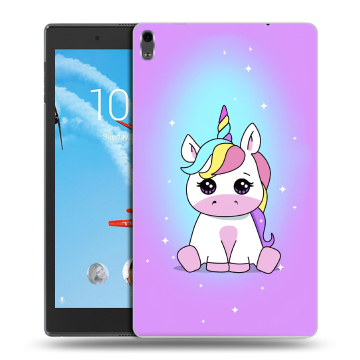 Силиконовый чехол на планшета Lenovo Tab 4 8 Plus с принтом Единорог Силиконовый чехол на планшета Lenovo Tab 4 8 Plus с принтом Единорог