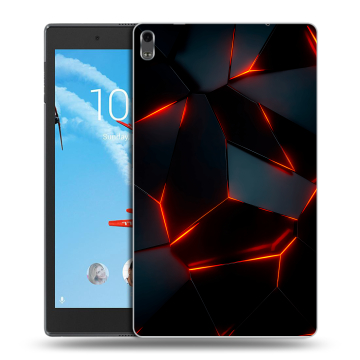 Силиконовый чехол на планшета Lenovo Tab 4 8 Plus с принтом Яркие абстракции Силиконовый чехол на планшета Lenovo Tab 4 8 Plus с принтом Яркие абстракции
