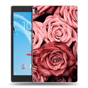 Силиконовый чехол на планшета Lenovo Tab 4 8 Plus с принтом Цветы розы Силиконовый чехол на планшета Lenovo Tab 4 8 Plus с принтом Цветы розы