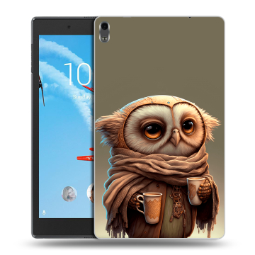 Силиконовый чехол на планшета Lenovo Tab 4 8 Plus с принтом Сова Силиконовый чехол на планшета Lenovo Tab 4 8 Plus с принтом Сова