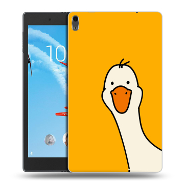 Силиконовый чехол на Lenovo Tab 4 8 Plus с принтом Утка Силиконовый чехол на Lenovo Tab 4 8 Plus с принтом Утка