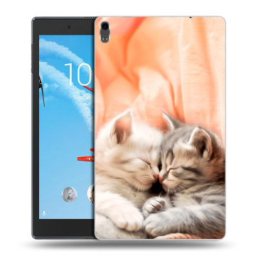 Силиконовый чехол на Lenovo Tab 4 8 Plus с принтом Котята Силиконовый чехол на Lenovo Tab 4 8 Plus с принтом Котята