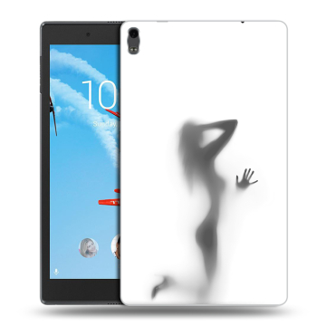 Силиконовый чехол на Lenovo Tab 4 8 Plus с принтом Силуэт