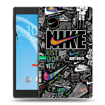 Силиконовый чехол на Lenovo Tab 4 8 Plus с принтом Найк