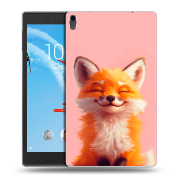 Силиконовый чехол на Lenovo Tab 4 8 Plus с принтом милая лиса