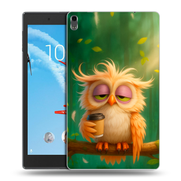 Силиконовый чехол на Lenovo Tab 4 8 Plus с принтом сова