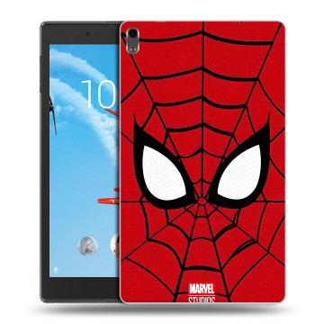 Силиконовый чехол на планшета Lenovo Tab 4 8 Plus с принтом человек паук spiderman