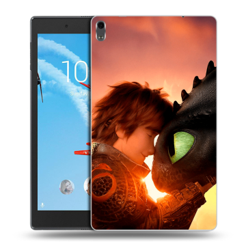 Силиконовый чехол на планшета Lenovo Tab 4 8 Plus с принтом Как приручить дракона