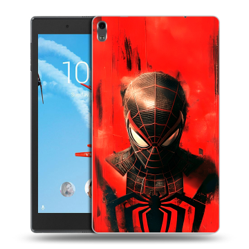 Силиконовый чехол на планшета Lenovo Tab 4 8 Plus с принтом человек паук spiderman