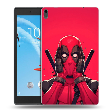 Силиконовый чехол на планшета Lenovo Tab 4 8 Plus с принтом Дедпул Deadpool