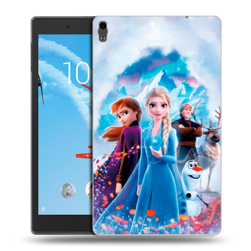 Силиконовый чехол на планшета Lenovo Tab 4 8 Plus с принтом Холодное сердце Frozen