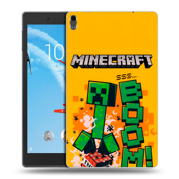 Силиконовый чехол на Lenovo Tab 4 8 Plus с принтом Майнкрафт Minecraft Силиконовый чехол на Lenovo Tab 4 8 Plus с принтом Майнкрафт Minecraft